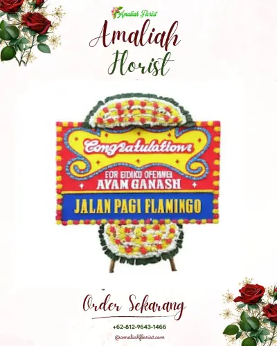 Bunga Papan Congratulation di Banjar Mlati